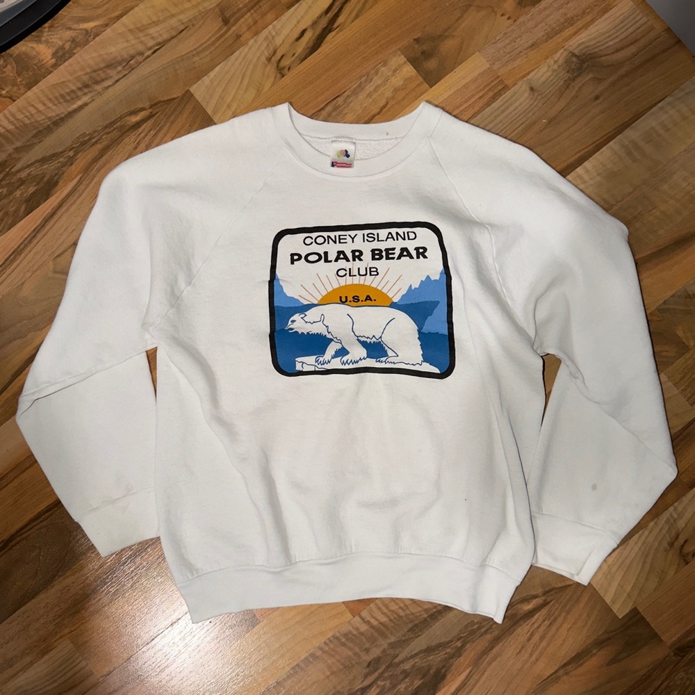 Vintage MV Sport Coney Island Polar Bear Club sweatshirt